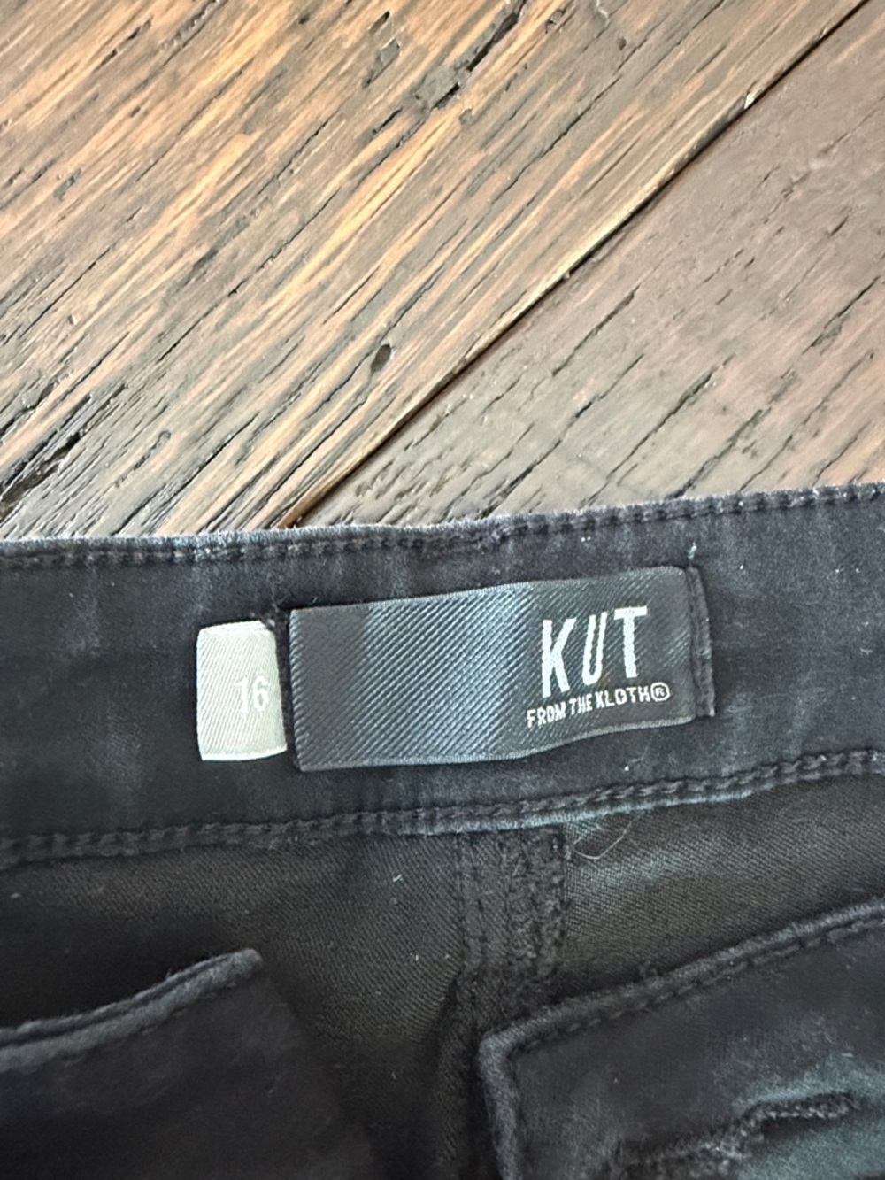 Kut from the Kloth Black Waistband Jeans